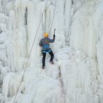 12.02.2021. Kielce. Lodospad na Skałce Geologów na Kadzielni / Wiktor Taszłow / Radio Kielce