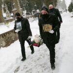 13.02.2021. Kielce. Pogrzeb Antoniego Pawłowskiego / Wiktor Taszłow / Radio Kielce