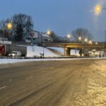 09.02.2021 Kielce. Zima na drogach. Ulica Łódzka / Robert Felczak / Radio Kielce