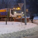 09.02.2021 Kielce. Zima na drogach. Ulica Jesionowa / Robert Felczak / Radio Kielce