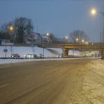 09.02.2021 Kielce. Zima na drogach. Ulica Łódzka / Robert Felczak / Radio Kielce