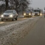 09.02.2021 Kielce. Zima na drogach. Ulica Łódzka / Robert Felczak / Radio Kielce