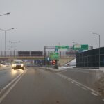 09.02.2021 Kielce. Zima na drogach. Węzeł Kielce Zachód / Robert Felczak / Radio Kielce