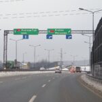 09.02.2021 Kielce. Zima na drogach. Węzeł Kielce Zachód / Robert Felczak / Radio Kielce