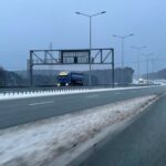 09.02.2021 Kielce. Zima na drogach. Trasa S7 / Robert Felczak / Radio Kielce