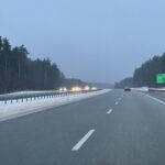 09.02.2021 Kielce. Zima na drogach. Trasa S7 / Robert Felczak / Radio Kielce