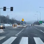 09.02.2021 Wiśniówka. Zima na drogach. Droga krajowa nr 73 / Robert Felczak / Radio Kielce