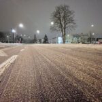 09.02.2021 Kielce. Zima na drogach. Ulica Warszawska / Robert Felczak / Radio Kielce