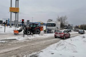 Kielce. Skrzyżowanie ulic Wrzosowej i Popiełuszki / Piotr Kwaśniewski / Radio Kielce