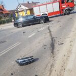 27.03.2021. Bełżyce. Wypadek z udziałem europosła Dominika Tarczyńskiego / lublin112.pl