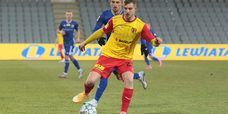 26.03.2021. Kielce. Mecz Korona Kielce - Miedź Legnica / Wiktor Taszłow / Radio Kielce