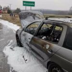 04.03.2021. Wrzosówka. Pożar samochodu / OSP KSRG Małogoszcz/Facebook