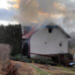 06.03.2021. Cząstków. Pożar domu / OSP Stara Słupia