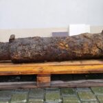 12.03.2021 Pińczów. Lufa od sowieckiej armaty wz. 27 wraz z zachowanym zamkiem śrubowym / Piotr Młynek / Radio TPI - Gramy dla Was