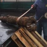 12.03.2021 Pińczów. Lufa od sowieckiej armaty wz. 27 wraz z zachowanym zamkiem śrubowym / Piotr Młynek / Radio TPI - Gramy dla Was