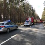 14.03.2021 Przybyszowy. Wypadek na drodze krajowej nr 42 / OSP KSRG Ruda Maleniecka