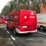 14.03.2021 Przybyszowy. Wypadek na drodze krajowej nr 42 / OSP KSRG Ruda Maleniecka