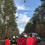 14.03.2021 Przybyszowy. Wypadek na drodze krajowej nr 42 / OSP KSRG Ruda Maleniecka