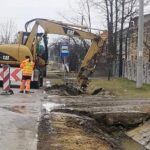 20.03.2021. Przebudowa drogi powiatowej wraz z budową ciągu pieszo-rowerowego na odcinku 7,5 km Św. Katarzyna - Wilków - Ciekoty - Mąchocice Scholasteria / Starostwo Powiatowe w Kielcach