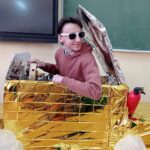 27.03.2021 Lipie. Samochód przyszłości, który powstał w ramach projektu „Być jak Ignacy” / Anna Wacińska