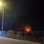 27.03.2021 Bukowie. Pożar opon / Ratownictwo Powiatu Ostrowieckiego