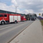 28.03.2021 Piekoszów. Wypadek na ul. Czarnowskiej / OSP KSRG Piekoszów / Facebook