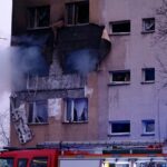 23.03.2021. Zabrze. Wybuch gazu w bloku mieszkalnym / PAP/Andrzej Grygiel