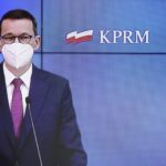 25.03.2021. Warszawa. Konferencja prasowa premiera i ministra zdrowia. Na zdjęciu: premier Mateusz Morawiecki / PAP/Paweł Supernak