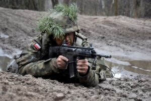 26.03.2021 Nowa Dęba. „Pętla taktyczna” świętokrzyskich terytorialsów / ppor. OT Daniel Woś / ŚBOT