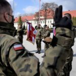 28.03.2021 Kielce. Przysięga żołnierzy WOT / ppor. OT Daniel Woś / 10. ŚBOT