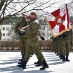 28.03.2021 Kielce. Przysięga żołnierzy WOT / ppor. OT Daniel Woś / 10. ŚBOT