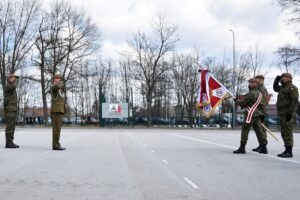 28.03.2021 Kielce. Przysięga żołnierzy WOT / ppor. OT Daniel Woś / 10. ŚBOT