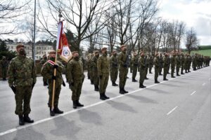 28.03.2021 Kielce. Przysięga żołnierzy WOT / ppor. OT Daniel Woś / 10. ŚBOT