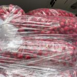 25.03.2021. Sandomierz. Świętokrzyski Oddział Regionalny Krajowego Ośrodka Wsparcia Rolnictwa w Kielcach przekazał mleko oraz rzodkiewkę do Szpitala Specjalistycznego / Grażyna Szlęzak-Wójcik / Radio Kielce