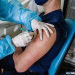 26.03.2021. Kielce. Szczepienia służb mundurowych przeciw COVID-19 / KWP w Kielcach