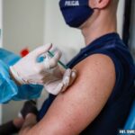 26.03.2021. Kielce. Szczepienia służb mundurowych przeciw COVID-19 / KWP w Kielcach