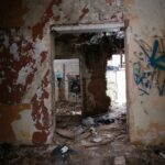 23.01.2021. Doły Biskupie. Ruiny dworku, tzw. dyrektorówki / Robert Felczak / Radio Kielce