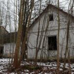 23.01.2021. Doły Biskupie. Ruiny dworku, tzw. dyrektorówki / Robert Felczak / Radio Kielce