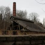 23.01.2021. Doły Biskupie. Ruiny fabryki tektury / Robert Felczak / Radio Kielce
