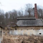 23.01.2021. Doły Biskupie. Ruiny fabryki tektury / Robert Felczak / Radio Kielce
