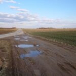 11.03.2021 Biechów. Drogi gminne / Emilia Sitarska / Radio Kielce