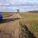 11.03.2021 Biechów. Drogi gminne / Emilia Sitarska / Radio Kielce