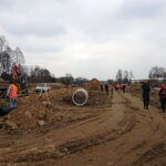 25.03.2021. Ostrowiec Świętokrzyski. Budowa łącznika ulic Furmańskiej i Chrzanowskiego / Emilia Sitarska / Radio Kielce