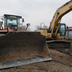 25.03.2021. Ostrowiec Świętokrzyski. Budowa łącznika ulic Furmańskiej i Chrzanowskiego / Emilia Sitarska / Radio Kielce