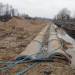 25.03.2021. Ostrowiec Świętokrzyski. Budowa łącznika ulic Furmańskiej i Chrzanowskiego / Emilia Sitarska / Radio Kielce