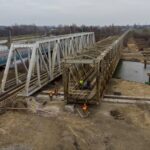 01.02.2021. Ostrowiec Św. Demontaż mostu nad Kamienną / L. Brylowski