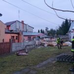 23.03.2021. Ćmielów. Wybuch gazu w domu jednorodzinnym / Emilia Sitarska / Radio Kielce