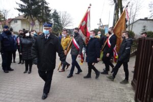 01.03.2021. Jędrzejów. Obchody Narodowego Dnia Pamięci Żołnierzy Wyklętych / Ewa Pociejowska-Gawęda / Radio Kielce