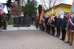 01.03.2021. Jędrzejów. Obchody Narodowego Dnia Pamięci Żołnierzy Wyklętych / Ewa Pociejowska-Gawęda / Radio Kielce