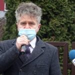 01.03.2021. Jędrzejów. Obchody Narodowego Dnia Pamięci Żołnierzy Wyklętych. Na zdjęciu: Krzysztof Słoń - senator PiS / Ewa Pociejowska-Gawęda / Radio Kielce